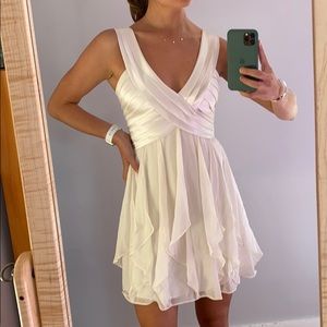 Silk-Breasted White dress